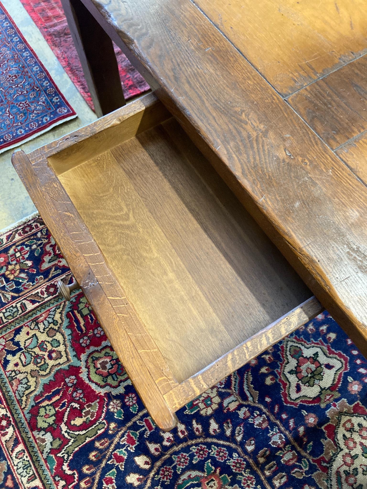 A French provincial rectangular fruitwood farmhouse table